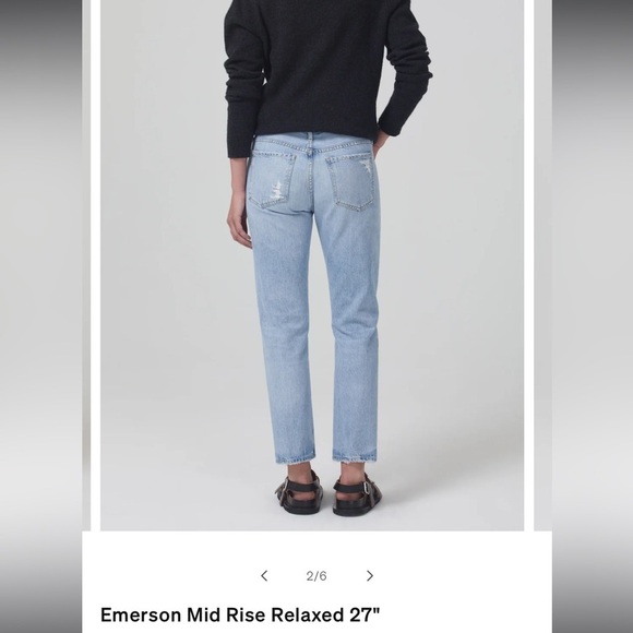 UC- Citizens of humanity-Emerson Mid Rise Relaxed - Picture 3 of 12